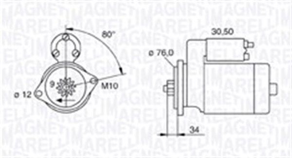 MAGNETI MARELLI Стартер 063721321010